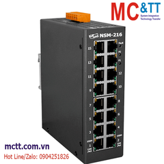 Switch công nghiệp 16 cổng Ethernet ICP DAS NSM-216 CR