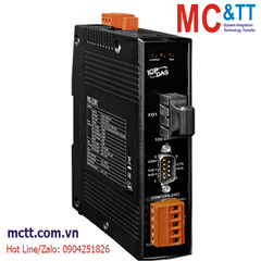 Bộ chuyển đổi Modbus Gateway 1 cổng RS-232 + 1 cổng RS-422/485 sang Ethernet + Quang (Multi Mode, SC, 2KM) ICP DAS PDS-220FC CR