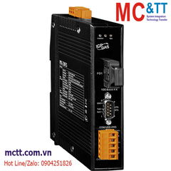Bộ chuyển đổi Modbus Gateway 1 cổng RS-232 + 1 cổng RS-422/485 sang Ethernet + Quang (Single Mode, SC, 30KM) ICP DAS PDS-220FCS CR