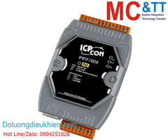 Module PoE Ethernet Modbus TCP 8 kênh đầu ra tương tự AO ICP DAS PET-7028 CR