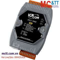 Module PoE Ethernet Modbus TCP 6 kênh DI+6 kênh đầu ra Relay ICP DAS PET-7060 CR