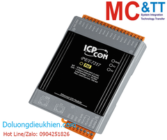 Module 2 cổng PoE Ethernet Modbus TCP 8 kênh AI + 4 kênh DO ICP DAS PET-7217 CR