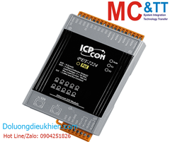 Module 2 cổng PoE Ethernet Modbus TCP 4 kênh AO + 5 kênh DI ICP DAS PET-7224 CR