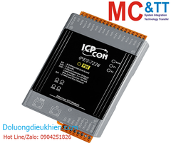 Module 2 cổng PoE Ethernet Modbus TCP 6 kênh AI + 2 kênh AO + 2 kênh DI + 2 kênh DO ICP DAS PET-7226 CR