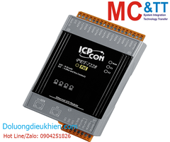 Module 2 cổng PoE Ethernet Modbus TCP 8 kênh đầu ra tương tự AO ICP DAS PET-7228 CR