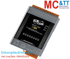 Module 2 cổng PoE Ethernet Modbus TCP 8 kênh Power Relay ICP DAS PET-7267 CR