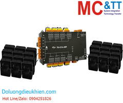 Thiết bị đo điện thông minh 3 pha 8 kênh hoặc 1 pha 24 kênh 400A RS-485 Modbus RTU ICP DAS PM-4324A-400P CR