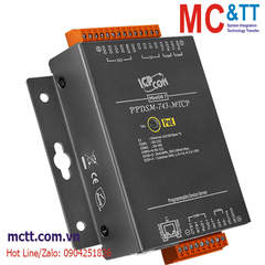 Bộ chuyển đổi Modbus Gateway 3 cổng RS-232 +1 cổng RS-485 + 4xDI + 4xDO sang Ethernet ICP DAS PPDSM-743-MTCP CR