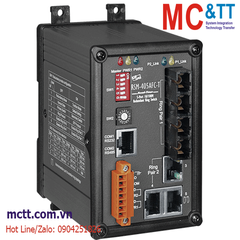 Switch công nghiệp mạch vòng 3 cổng Ethernet + 2 cổng Quang (Dual fiber, Multi Mode, SC, 2KM) ICP DAS RSM-405AFC-T CR