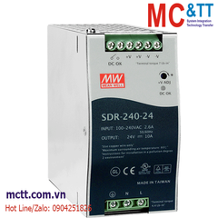 Bộ đổi nguồn Din-Rail 220VAC/24 VDC 10A, 240W ICP DAS SDR-240-24 CR
