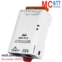 Bộ chuyển đổi 1 cổng RS-232/422/485 sang Ethernet ICP DAS tDS-718 CR