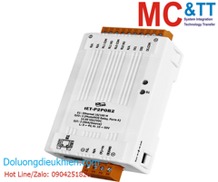 Module Ethernet Modbus TCP 2 kênh DI + 2 kênh PhotoMOS Relay ICP DAS tET-P2POR2 CR