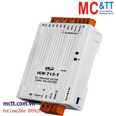 Bộ chuyển đổi Modbus Gateway 1 cổng RS-422/485 sang Ethernet ICP DAS tGW-715-T CR