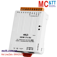 Bộ chuyển đổi Modbus Gateway 1 cổng RS-422/485 sang Ethernet ICP DAS tGW-715i CR
