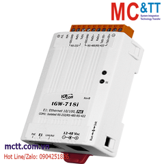 Bộ chuyển đổi Modbus Gateway 1 cổng RS-232/422/485 sang Ethernet ICP DAS tGW-718i CR