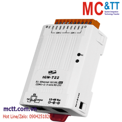 Bộ chuyển đổi Modbus Gateway 2 cổng RS-232 sang Ethernet ICP DAS tGW-722 CR