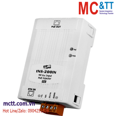 Bộ Injector PoE công nghiệp 48VDC 30W ICP DAS tNS-200GIN CR