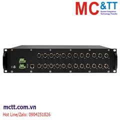 Switch công nghiệp Layer 3 EN50155 quản lý 16 cổng Gigabit M12 + 8 cổng Gigabit PoE M12 3onedata TNS5800-8GP16GT-P24VDC