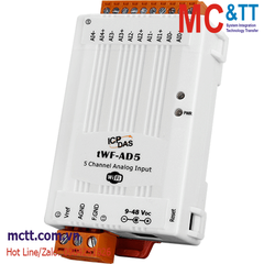 Module Wi-Fi Modbus TCP 5 kênh AI ICP DAS tWF-AD5 CR