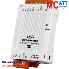 Module Wi-Fi Modbus TCP 4 kênh DI + 3 kênh Power Relay ICP DAS tWF-PD4R3 CR