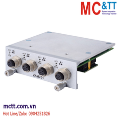 Module mở rộng 4 cổng Gigabit PoE (M12 A-coded) Axiomtek VAM701