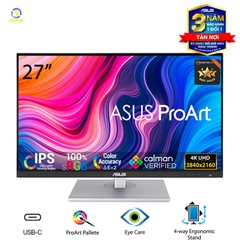Màn Hình Chuyên Đồ Họa ASUS ProArt PA279CV (27 inch-4K-IPS-100% sRGB-100% Rec. 709-Color Accuracy ΔE < 2-Calman Verified)