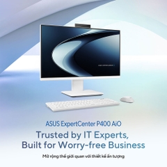 Máy tính để bàn All in one Asus P440VAK-WPC043W (Intel Core i5-13420H | 8GB | 512GB | White | Non-touch screen | 23.8-inch | Normal Stand | 2Y OnSite Service)