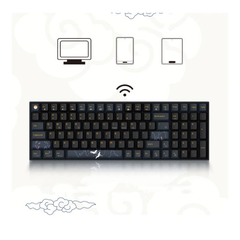 Bàn phím cơ không dây Dual Mode Newmen GM1000 G-Pro Silvery Switch (Hạc Vũ Ánh Trăng)