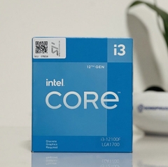 CPU Intel Core i3 12100F (Intel LGA1700 - 4 Core - 8 Thread - Base 3.3Ghz - Turbo 4.3Ghz - Cache 12MB - No iGPU)