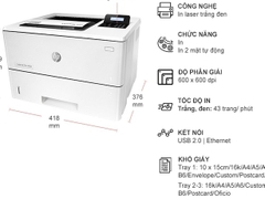 Máy in Laser đen trắng HP LaserJet Pro M501dn J8H61A (In đảo mặt, A4, USB, LAN)
