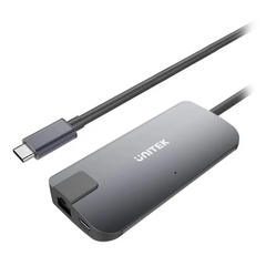 Bộ chia/ Hub Type-C -> HDMI +VGA+LAN Unitek Y-DK 09016 GY