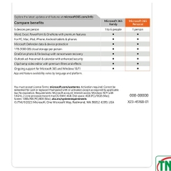 Phần mềm Microsoft M365 Personal English Subscr 1YR APAC EM QQ2-01896