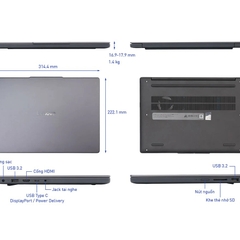 Laptop Lenovo IdeaPad Slim 3 14IRH10 - 83K0004JVN (i5-13420H/ 16GB/ 512GB/ Win 11 Home SL, English)