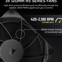 Tản nhiệt nước CPU 3 Fan Corsair NAUTILUS 360 RS LCD Black (CW-9061033-WW)