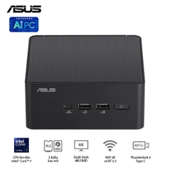 Máy bộ Asus Mini PC NUC 14 PRO Tall RNUC14RVHI300000I-8G512 (Core 3 100U/ Ram 8GB/ SSD 512GB/ 3Y)