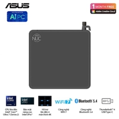 Máy bộ ASUS Mini PC NUC 15 Pro Tall RNUC15CRHC500000I-16G512 (Core 5 210H/ Ram 16GB/ SSD 512GB/ 3Y)