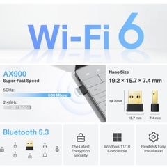 USB Wifi TP-Link Archer TX10UB Nano (887 Mbps/ Wifi 6/ 2.4/5 GHz/ Bluetooth 5.3)