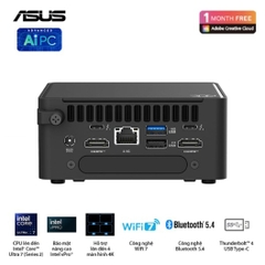 Máy bộ ASUS Mini PC NUC 15 Pro Tall RNUC15CRHU500000I-8G512 (Ultra 5 225H/ Ram 8GB/ SSD 512GB/ 3Y)