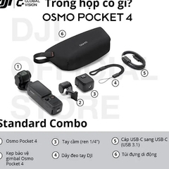 Camera kỹ thuật số DJI Osmo Pocket 4 Standard Combo_OP-041STD