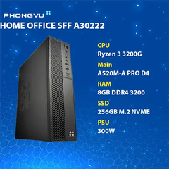 PC Progear Home Office SFF A30222 (AMD Ryzen 3 3200G/ 1 x 8GB/ 256GB SSD/ Free DOS)