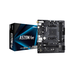 Mainboard ASRock A520M/ac (2 x DDR4/ 64GB/ AM4/ Micro ATX)