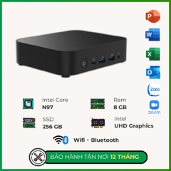 Máy bộ Progear Mini PC MPCN97R8S256 (N97/ Ram 8GB/ SSD 256GB)