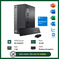 Máy bộ Progear Văn Phòng R5500GTW (Ryzen 5 5500GT/ Ram 16GB/ SSD 1TB/ Windows 11 Home)