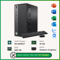 Máy bộ Progear Văn Phòng R5500GT (Ryzen 5 5500GT/ Ram 16GB/ SSD 500GB)
