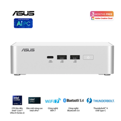 Máy bộ ASUS Mini PC NUC 15 Pro+ RNUC15CRSU500000I (Ultra 5 225H/ 3Y)