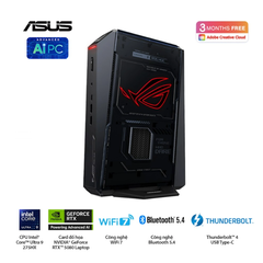 Máy bộ Asus Mini PC ROG NUC RNUC15JNK9X38AA3 (Ultra 9 275HX/ Ram 32GB/ SSD 2TB/ RTX 5070 Ti/ Windows 11 Home/ 3Y)