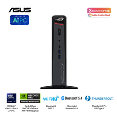Máy bộ Asus Mini PC ROG NUC RNUC15JNK9X38AA3 (Ultra 9 275HX/ Ram 32GB/ SSD 2TB/ RTX 5070 Ti/ Windows 11 Home/ 3Y)