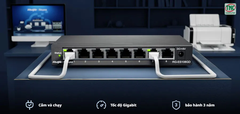 Switch Ruijie RG-ES108GD (8 port/ 10/100/1000 Mbps / Unmanaged)