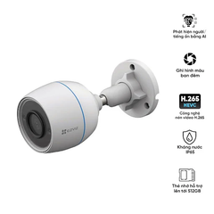 Camera WIFI ngoài trời EZVIZ CS-H3C Color 1080p (AI, 2MP FHD, LAN)
