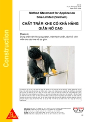 HƯỚNG DẪN THI CÔNG KHE CO GIÃN TƯỜNG SỬ DỤNG HỆ THỐNG SẢN PHẨM SIKA